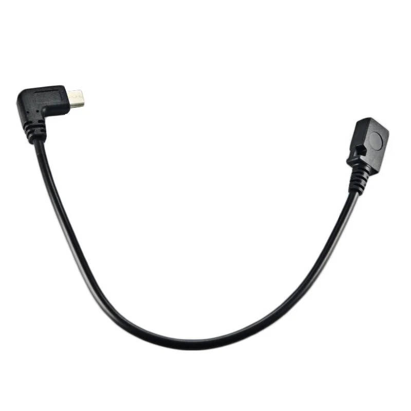 25 см USB3.1 Тип C штекер к Micro USB 2 0 5P гнездо Угловой кабель для передачи данных Nexus 5X