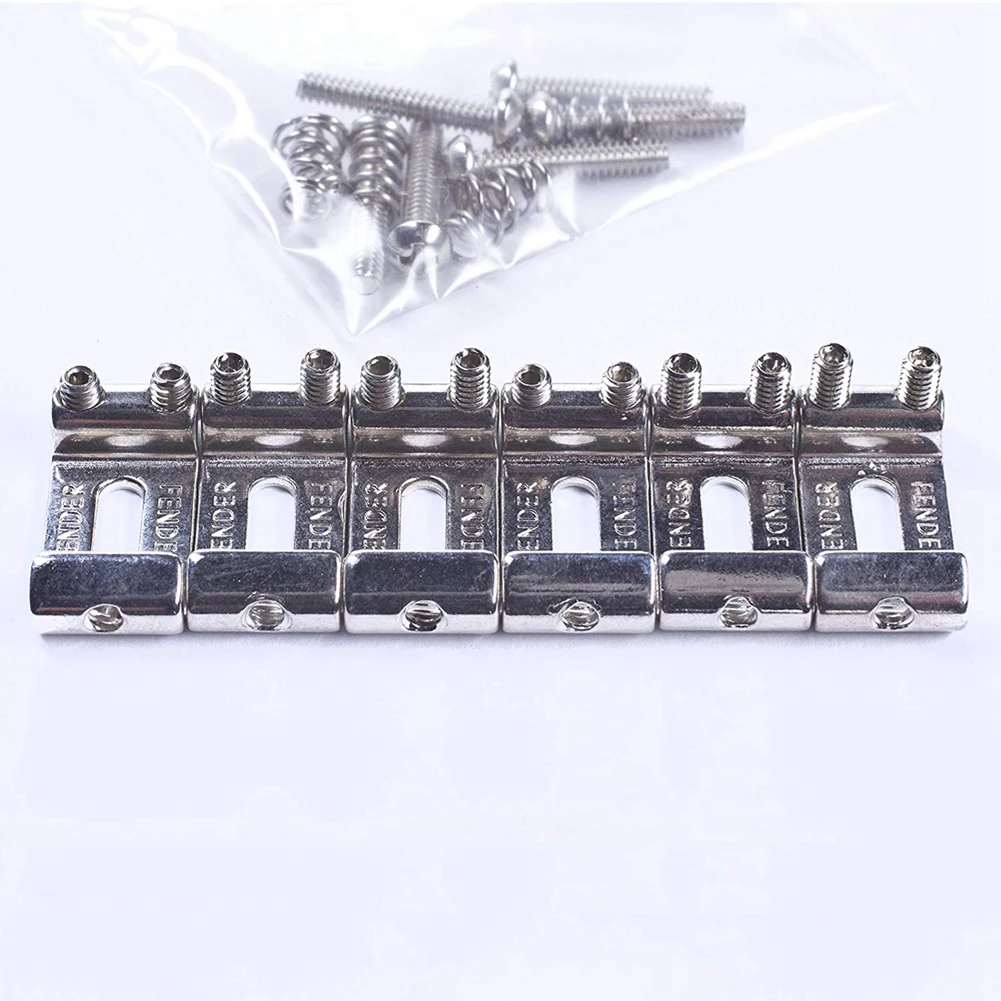 

6 roller vibrato bridge pull string code electric guitar saddle for the Stratocaster Telecaster