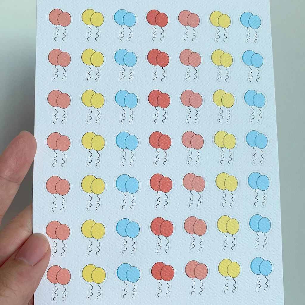 Pegatina de planificador con recordatorio de cumplea&ntilde;os, pegatina de Planificador de papel de alta calidad, calendario y m&aacute;s, opciones de Color y papel disponibles-0