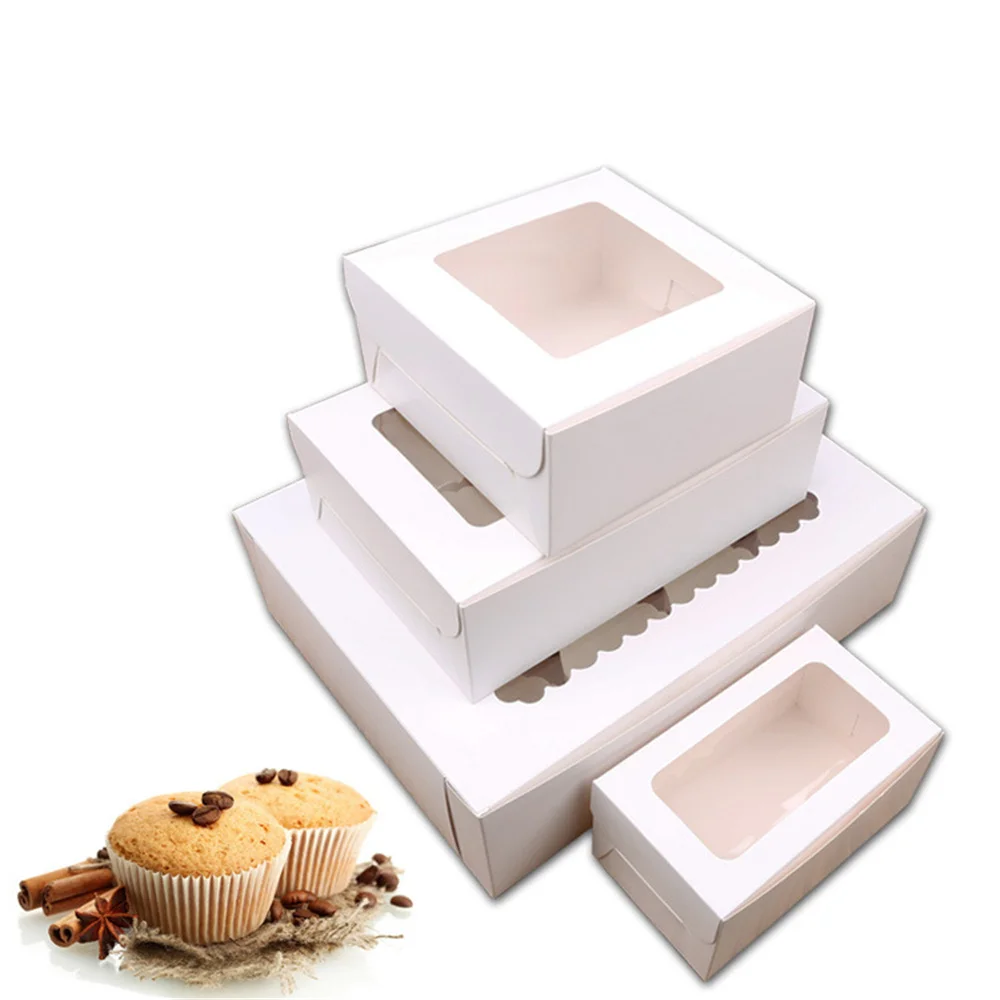 

2/4/6/12 Holes Cupcake Packing Box Muffin Box Biscuit Pastry Box Kraft Paper Box Cake Chocolate Packaging Baking Tools gift
