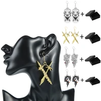 anime yuyu hakusho cosplay yuusuke urameshi earrings for women kuwabara kazuma metal pendant jewelry gift dangle hanging earring