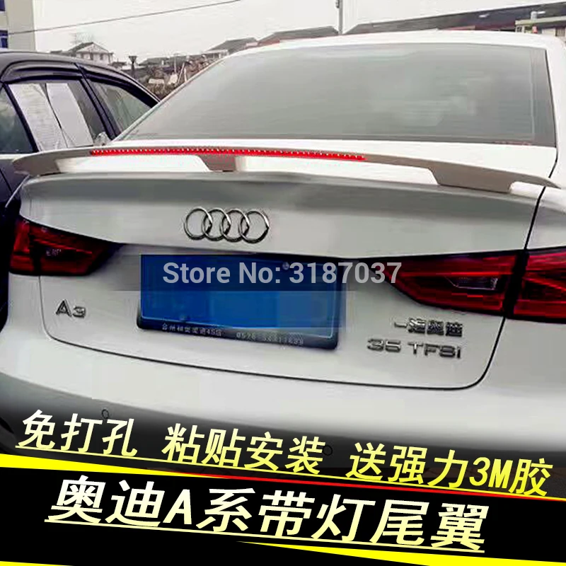 Спойлер для Audi A4L A3 A5 А4 2009-2015 неокрашенный цветной задний спойлер из АБС-пластика