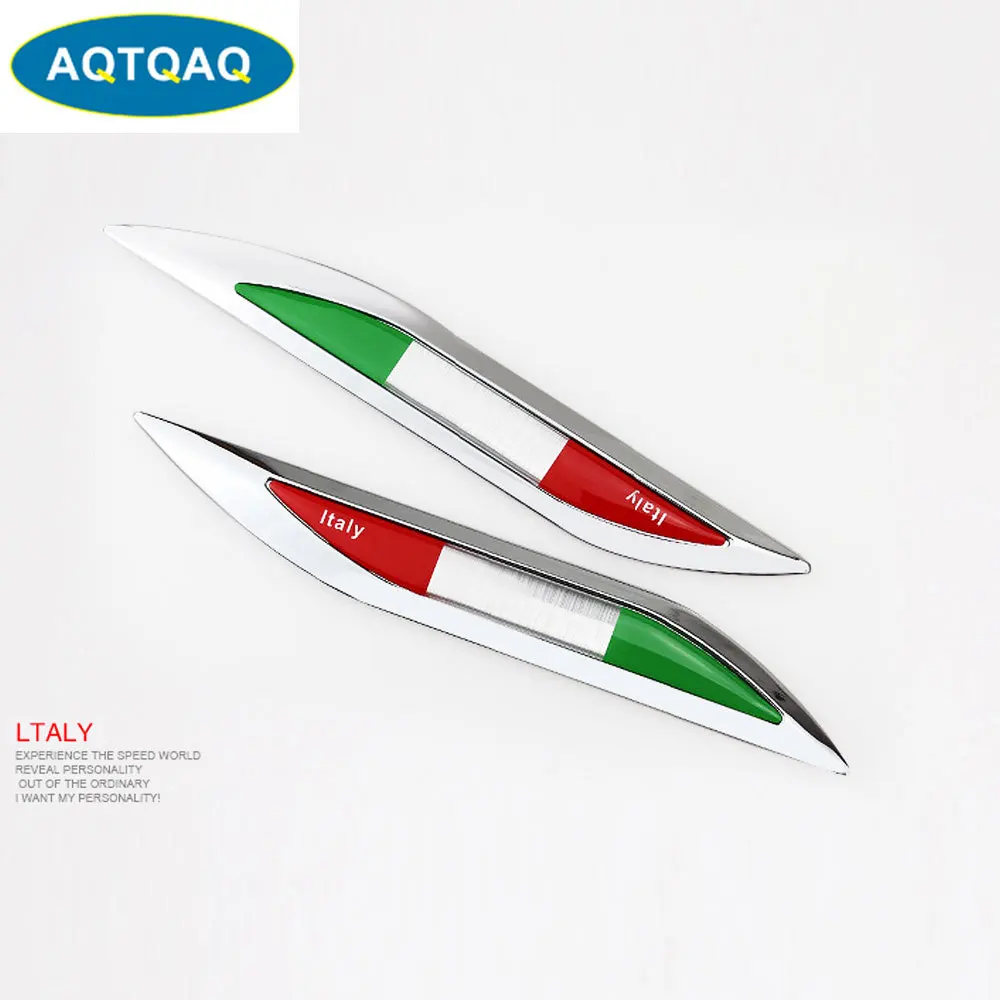 1 пара автомобильный 3D итальянский флаг эмблема Знак наклейки Наклейка для JEEP BMW