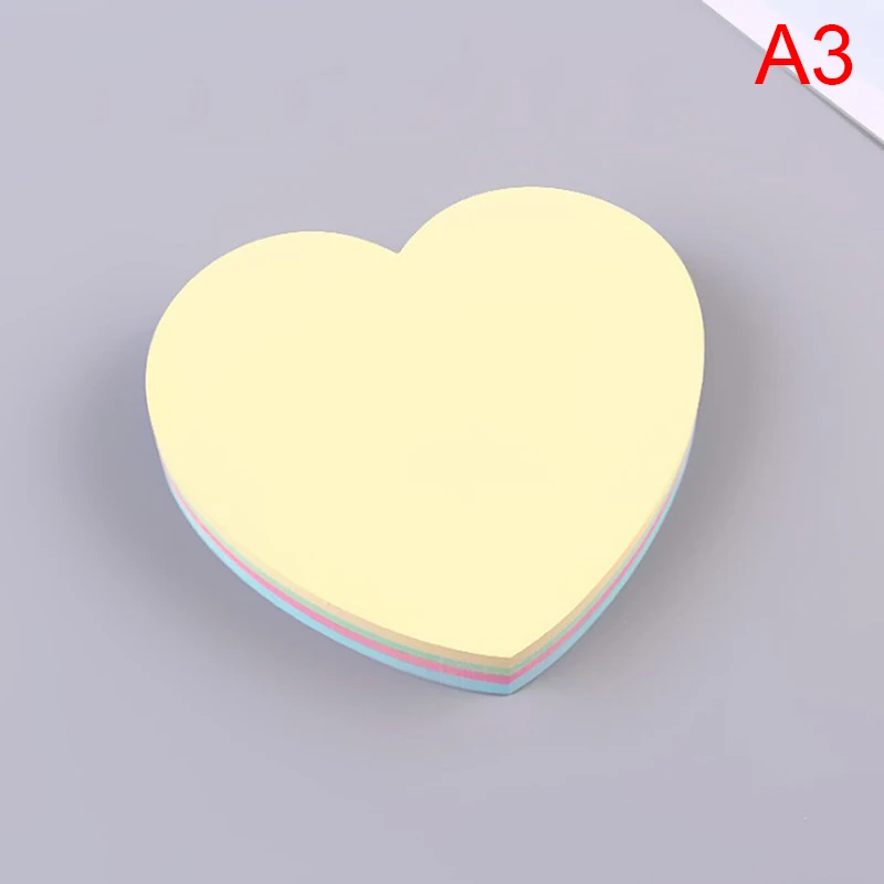 

100pcs/set Heart Stars Leaf Sticky Notes Planner Stickers Colorful Memo Pad For Book Mark Office School Supplies Stationery