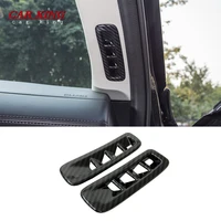 for mazda cx 5 cx5 2017 2019 2020 kf carbon fiber car window side air condition vent outlet frame cover sticker trim accessories