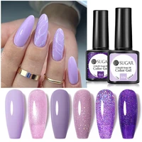 ur sugar 7 5ml matte gel nail polish varnishes hybrid purple glitter color gel for nails varnish soak off uv gel diy nail art