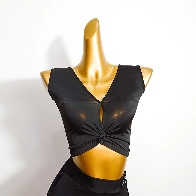 Новый латинский танец топы для взрослых женщин новое платье без рукавов