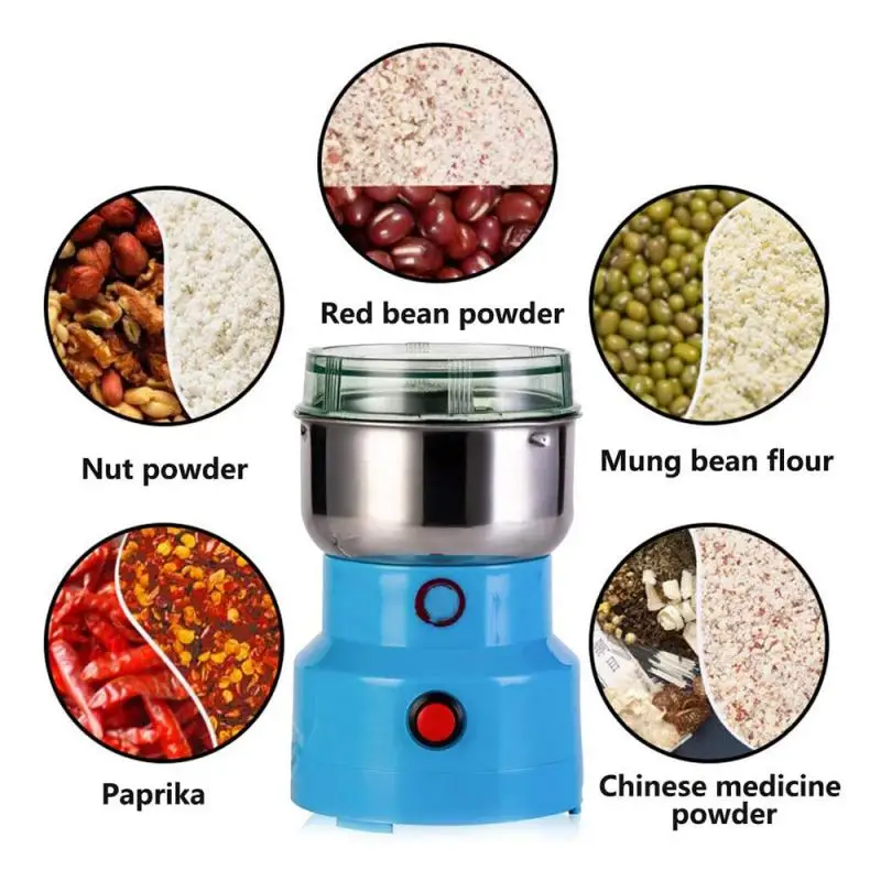 

Multifunction Electric Coffee Grinder Smash Machine Spice Herb Grinding Cereals Grain Coffee Beans Kitchen Tools Upgrade 2021