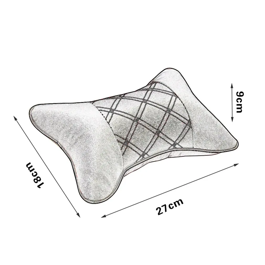 

PU & Cloth Excellent Durability Auto Safety Car Headrest Breathe Seat Head Neck Rest Pillow Universal Fit For All Vehicles