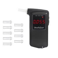 breathalyzer digital breath alcohol tester with 10pcs transparent mouthpieces alcohol tester meter analyzer detector at 858