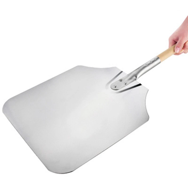 

Aluminum Pizza Shovel Peel with Long Wooden Handle Pastry Tools Accessories Pizza Paddle Spatula Cake Baking Tools