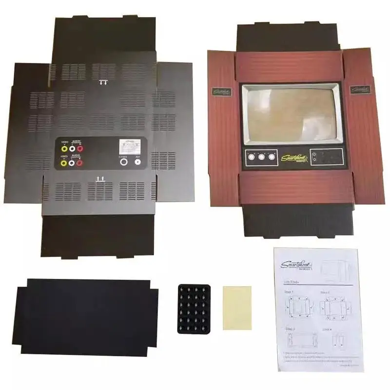 

Retro TV Phone Screen Video DIY Enlarger Amplifier Holder Stand 3D Mobile Phone Video Magnifier Smartphone Magnifier Like TV