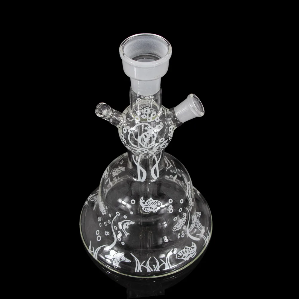 Al Fakher стеклянный кальян наргиле для курения воды Pip с пузырьковой пеной коробка