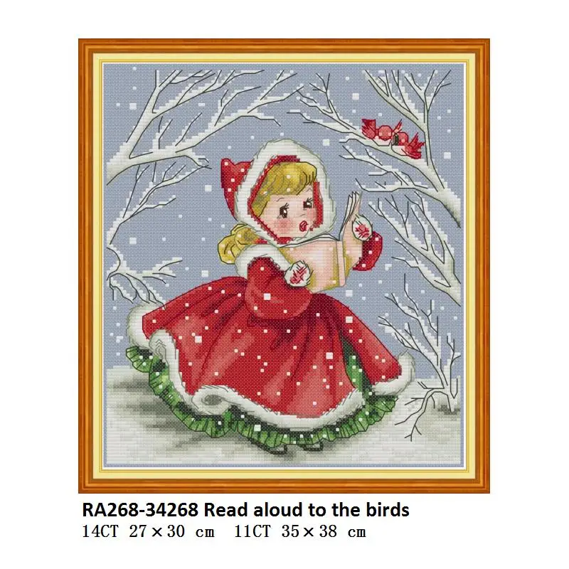 Cross Stitch RA268 Joy Sunday DMC наборы для вышивки крестом полный Счетный Аида Ткань 14 Вышивка крестом Печатный холст вышивка DMC DIY Needlewrok - Цвет: Cross Stitch RA268