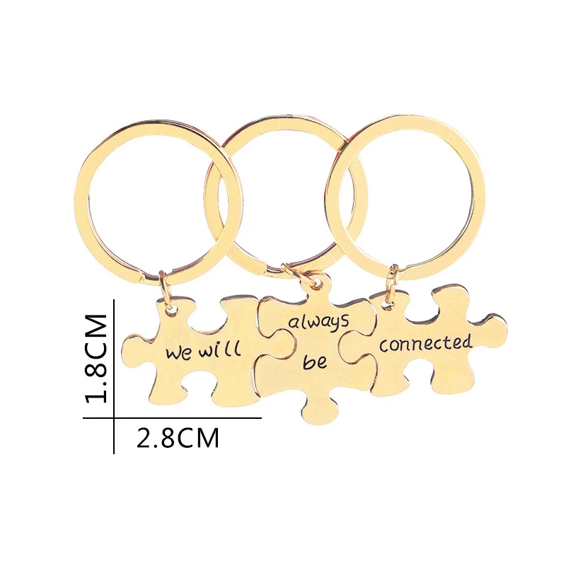 

2021 New Cute Lovely Stainless Steel Couple Keychain Car Bag Letter Keyring Lovely Korean Key Chains Jewelry Gift Wholesale