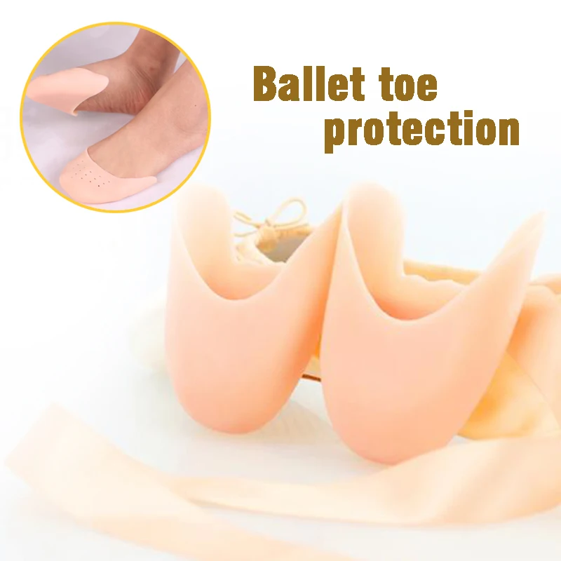 

2Pcs/Pair Silicone Dancers Fitness Toe Set Protection Sleeve Super Soft Ballet Shoe Covers Toes Protector