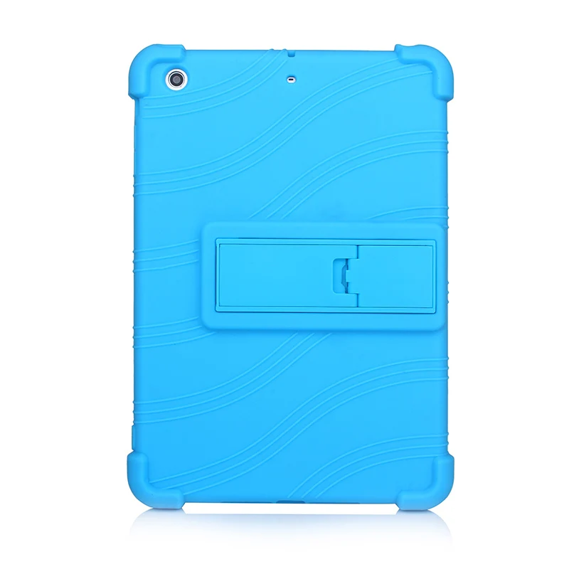 Light Blue SZOXBY для Apple Ipad Mini 1 2 3 7,9 дюймов силиконовый чехол для планшетных ПК анти-осенний Корпус кронштейн Hockproof ударопрочный Стенд мягкий чехол - Цвет: Light Blue