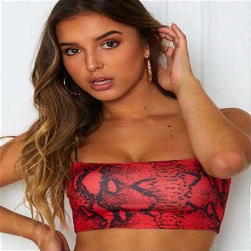 Женский облегающий Топ без рукавов белый или красный Повседневный топ с принтом