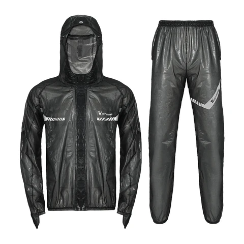 Ciclismo de bicicleta de bicicleta ocidental Capa de chuva à prova d'água Capa de chuva à prova de vento reflexiva MTB Bike Cycling Casque de camisa de ciclismo Men Momen Momen Roupos