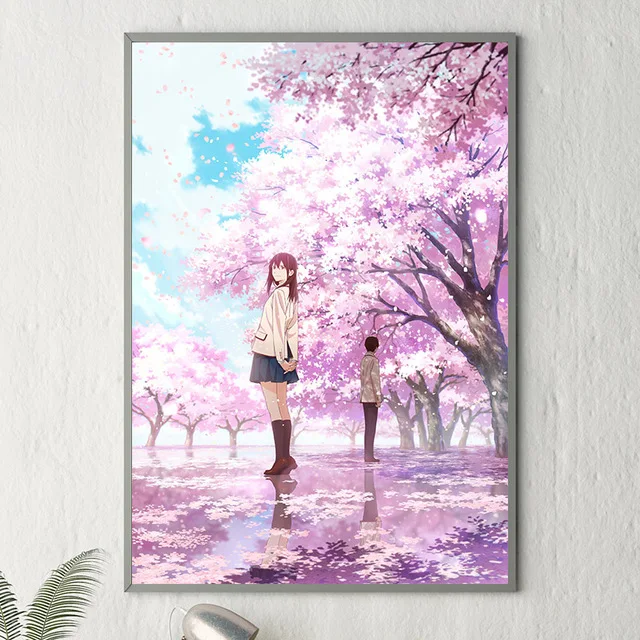 

Modern Wall Art Anime Silent Voice The Shape Of Voice Poster Modular Hd Canvas Painting Print Pictures Home Decor Living Room