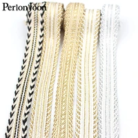 10 yard 20mm wide brand webbing skirt robe clothing shoes hat and bags home decoration lace gold silver woven zd0308