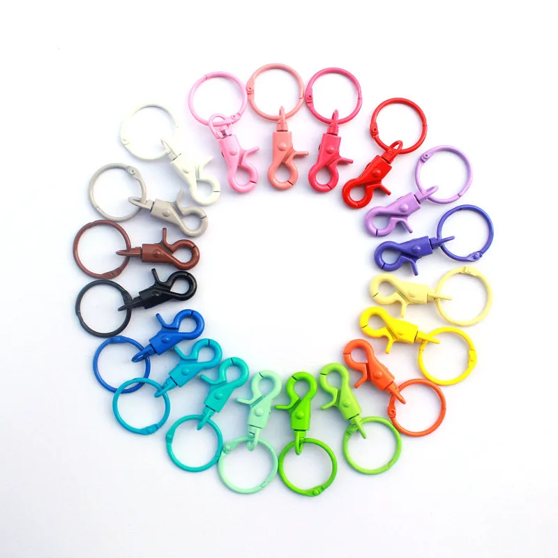 Металлическая шарнирная застежка Омар крючок брелок сплит кольца пряжка кольцо