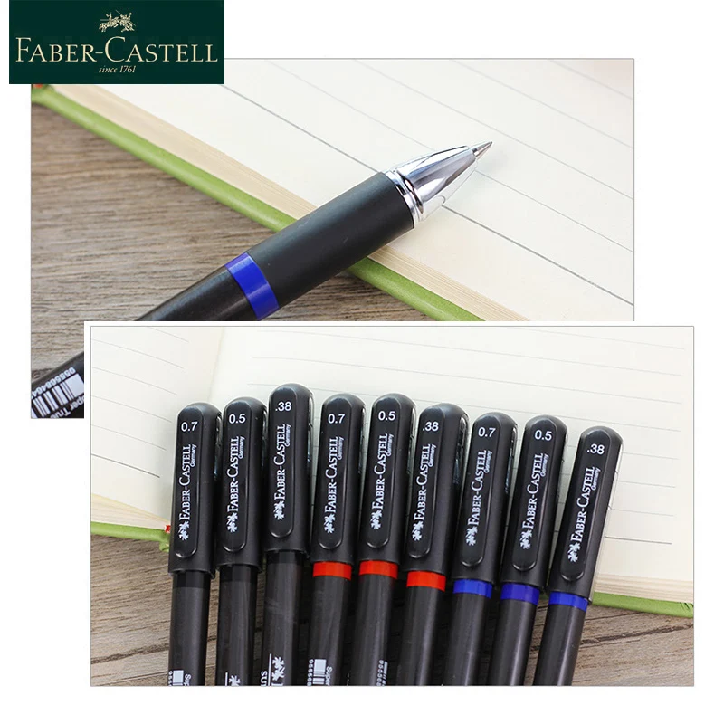 Faber Castell супер TRUE гелевая ручка черный/красный/синий 0 38/0 5/0 7 мм гелевыми чернилами