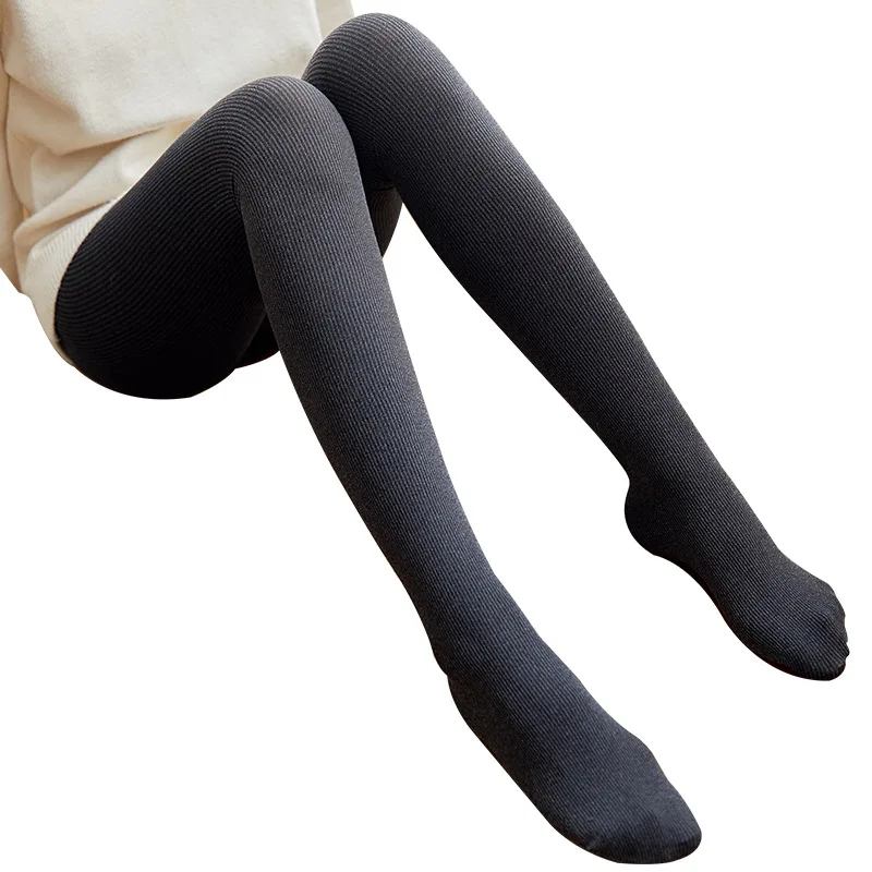 Осень зима 2019 женские колготки в Вертикальную Полоску эластичные сексуальные