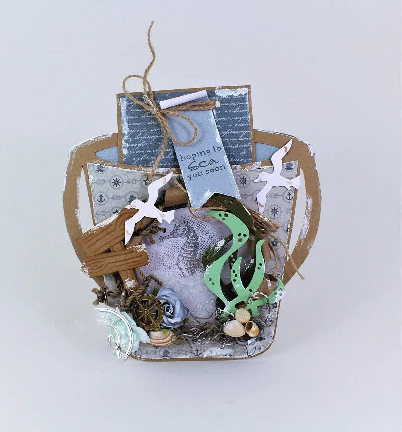 Летние морские водоросли металлические режущие штампы для diy скрапбукинга