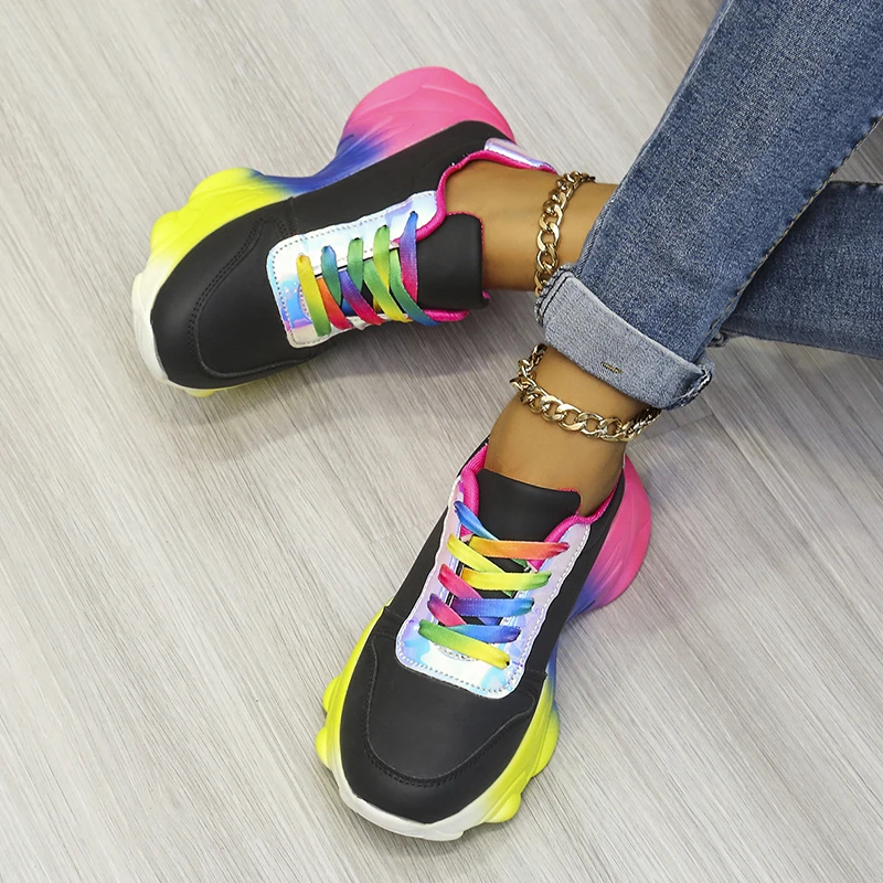 

Женские кроссовки 2021, модная повседневная обувь, женские удобные дышащие белые кроссовки на плоской платформе, женская обувь