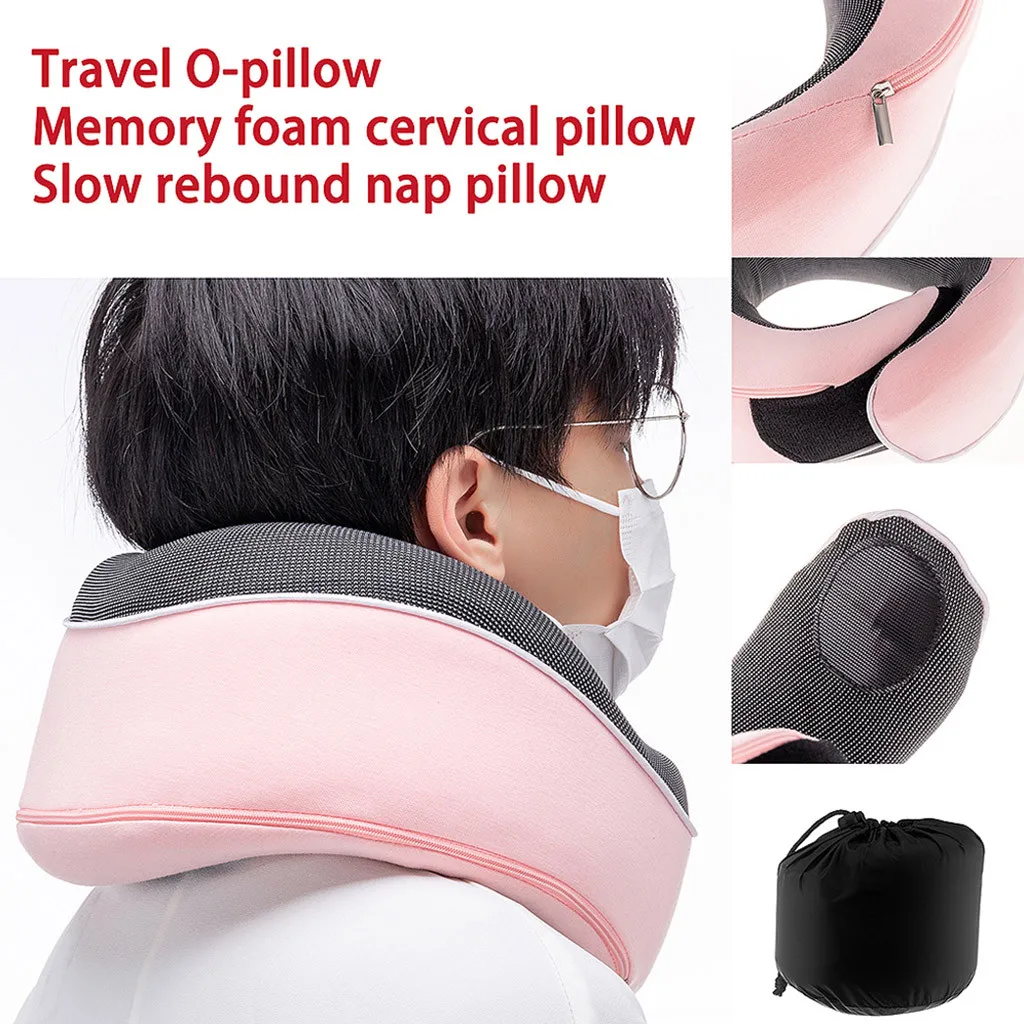 Подушка для путешествий из пены с эффектом памяти нагрудник подушка шеи