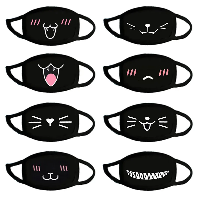 Anime Black Funny and cute expression mask  1~25