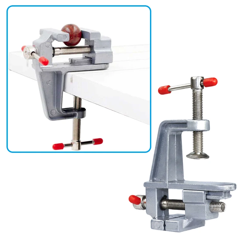 CMCP 35mm Aluminium Miniature Small Jewelers Hobby Clamp On Table Bench Mini Vise Vice Hand Tools | Инструменты