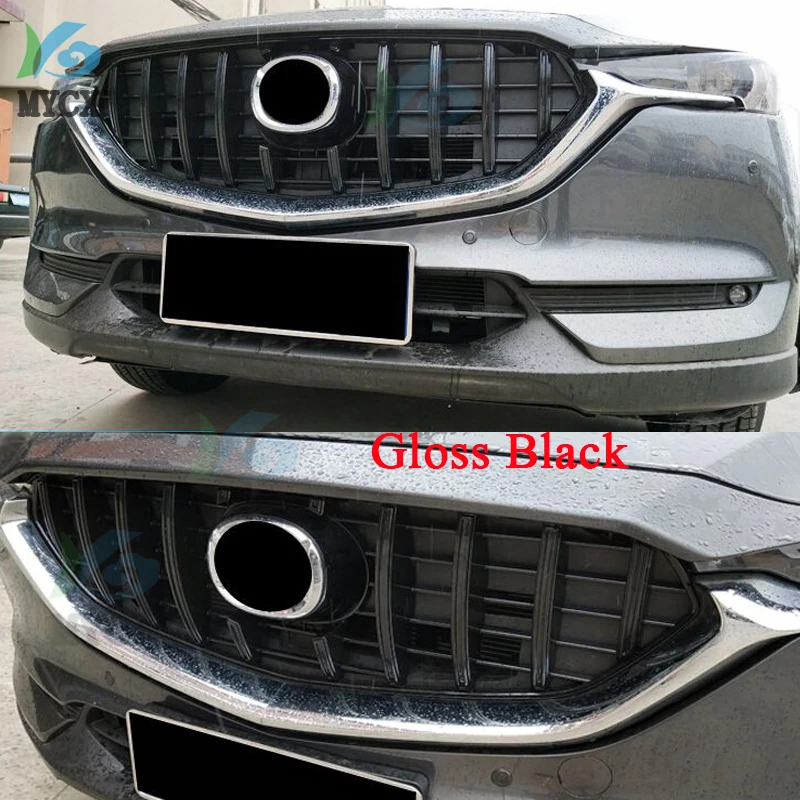 НАКЛАДКИ ПЕРЕДНЕГО БАМПЕРА ABS МОДИФИЦИРОВАННЫЕ СЕРЛАМИ ПОДХОДЯЩИЕ ДЛЯ MAZDA CX-5 CX5