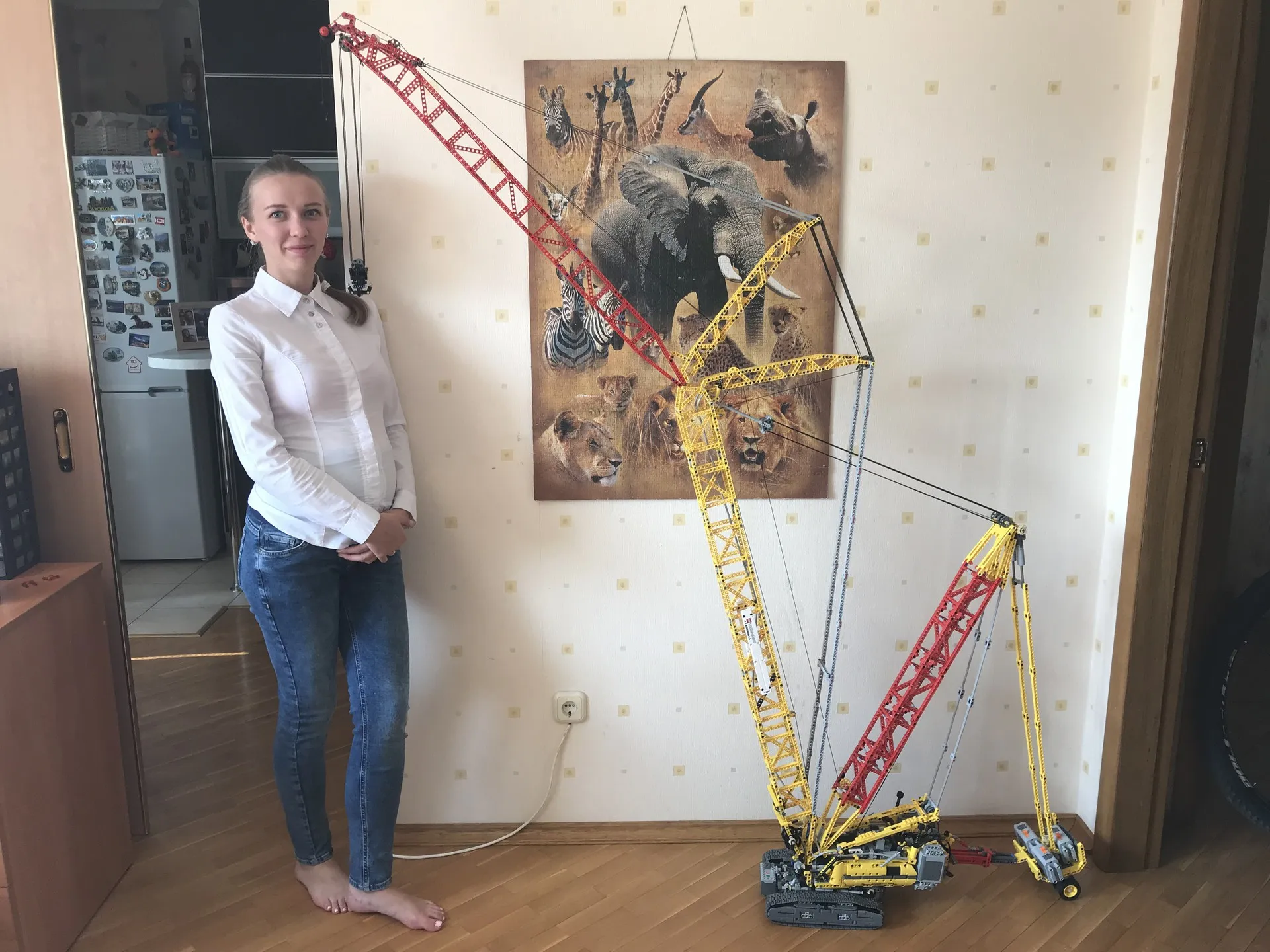 2020 новая технология строительный блок башенный кран на гусеничном ходу кране