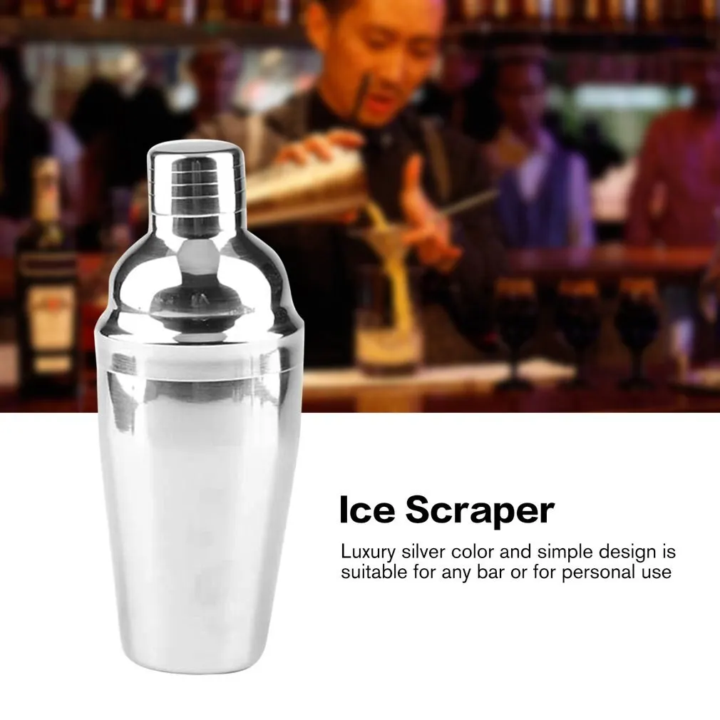 

10pcs Stainless Steel Cocktail Shaker Mixer Wine Martini Shaker Set with Wooden Rack for Bartender Drink Party Bar Tools