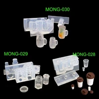 drink bottle coffee cup honey jar box resin silicone molds epoxy resin jewelry tools epoxy resin pendant for jewelry making gift