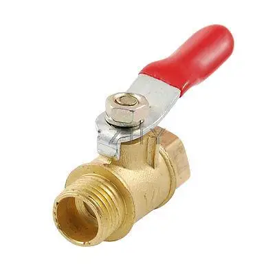 1/4 &quotPT до 1/4&quot трубная резьба красный рычаг Поворотный кран Afchh | Обустройство