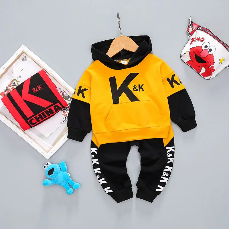 2020 весенняя одежда для малышей Костюм маленьких мальчиков и девочек детские