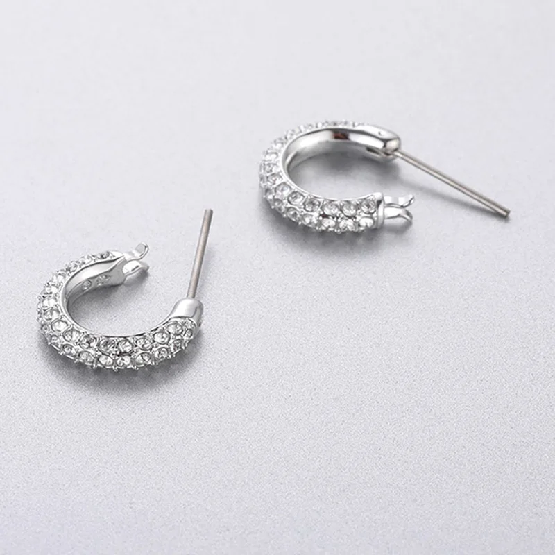 Женские серьги-кольца Pandoo элегантные серьги из стерлингового серебра с 1:1