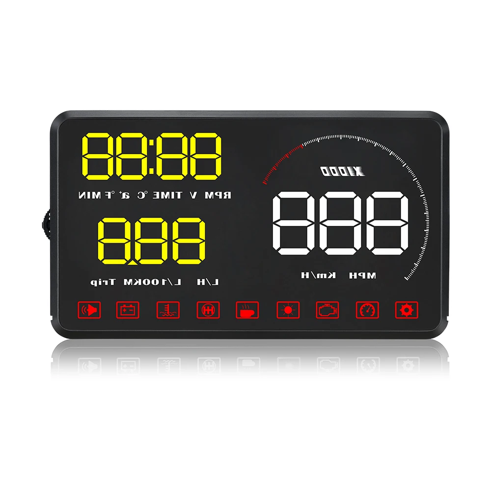 A9 с блендой на лобовое стекло проектор OBD2 II EUOBD автомобильный HUD Дисплей система