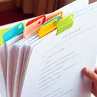 Случайный цвет блокноты Memo клип канцелярские легкие зажимы этикетка зажим для бумаг метки папок зажимы ручной работы DIY для домашнего офиса хранения