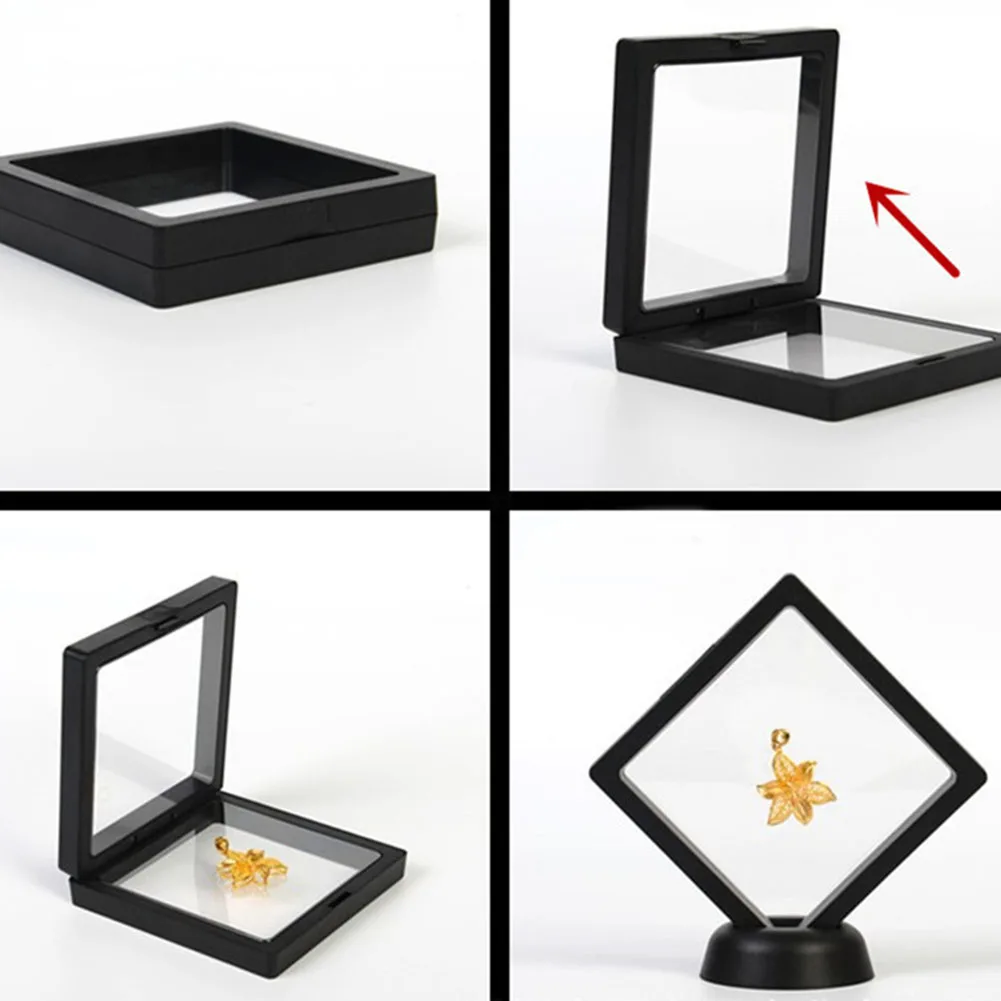 3 шт. шкатулка для хранения ювелирных изделий витрина чехол подставка 3D плавающий