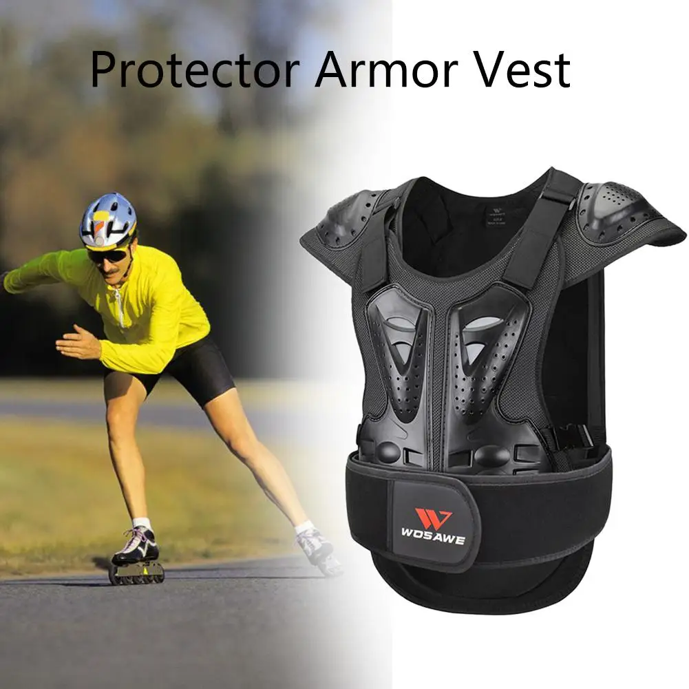 

Adults Knight Back Protector Vest Chest Spine Protector Armor Vest With Adjustable Buckle For Cycling Skiing Skateboard