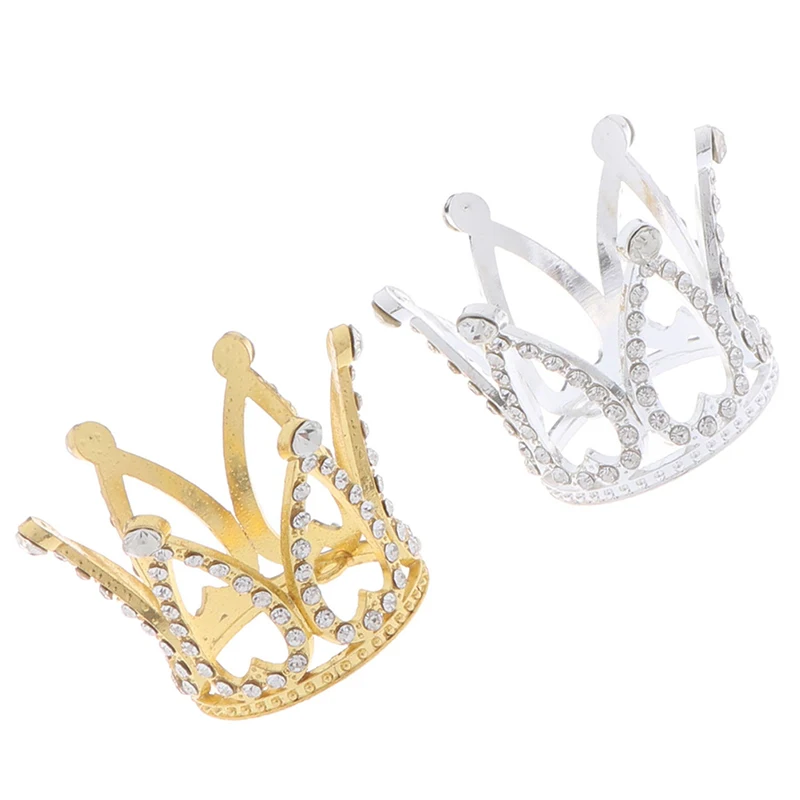 Мини Корона принцесса Топпер Хрустальный жемчуг детские украшения для волос