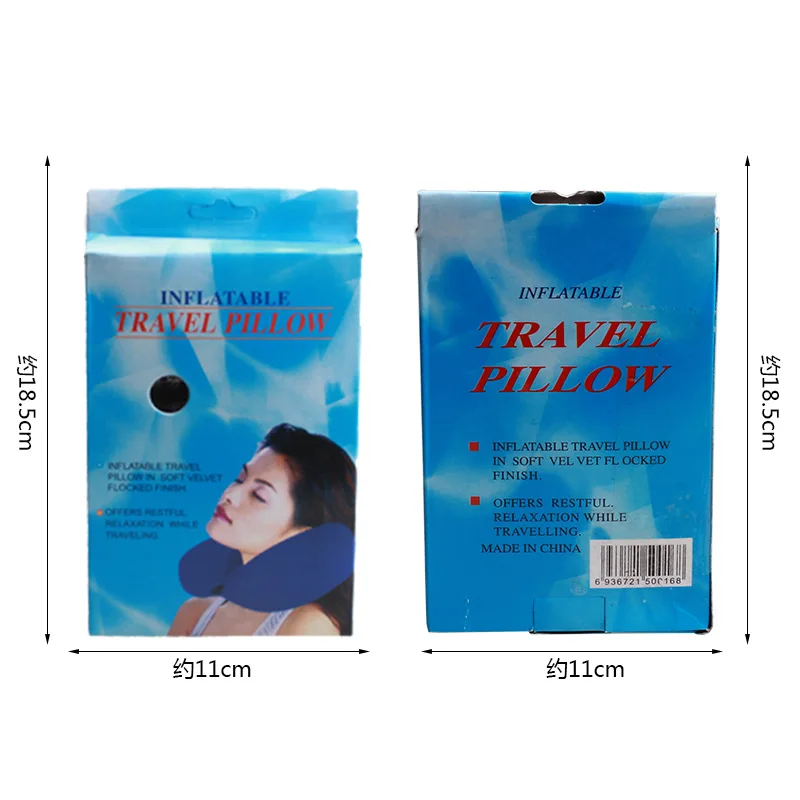 Большая воздушная u-образная подушка для шеи дорожный подголовник надувная