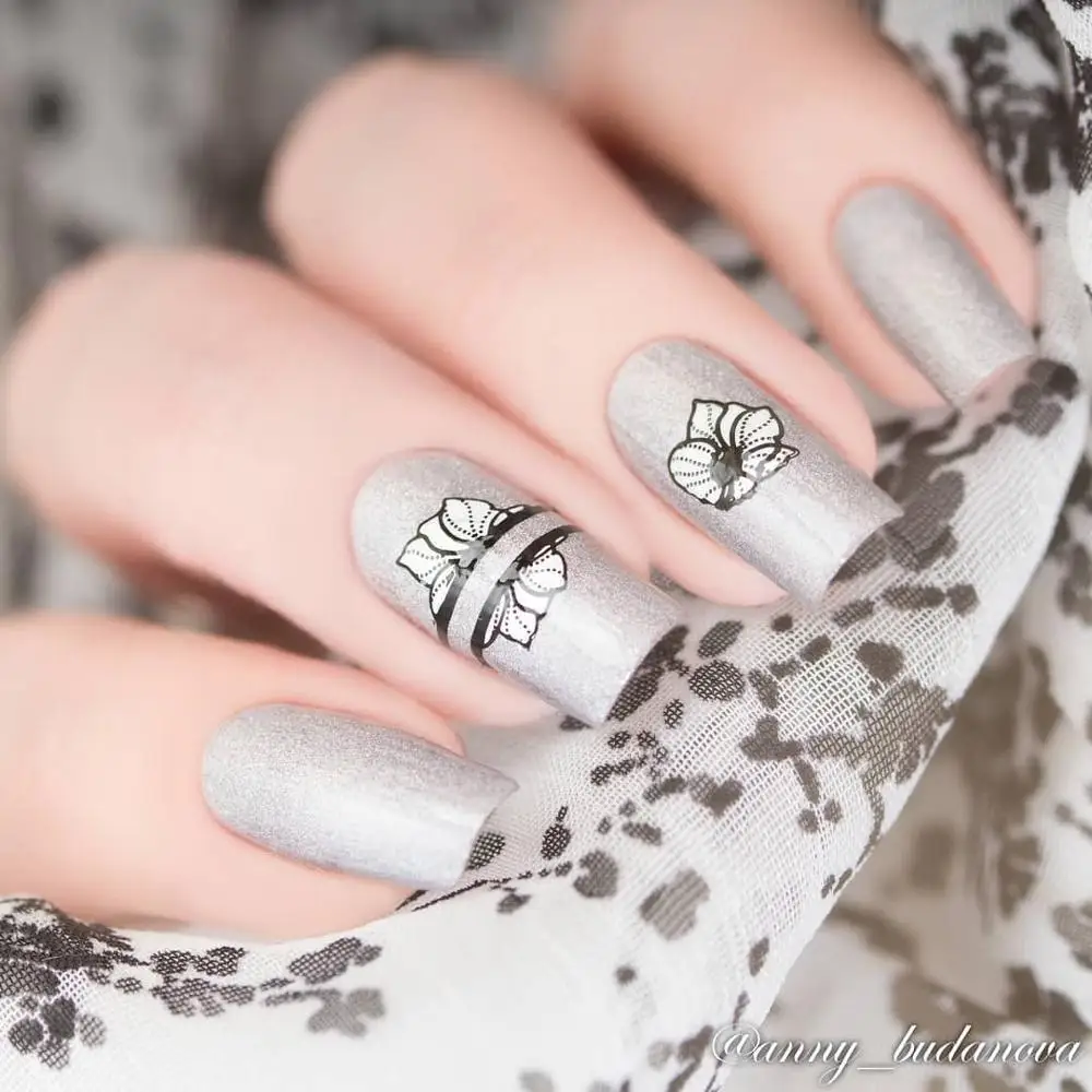 Набор для стемпинга ногтей BORN PRETTY штамп лака геометрия кружевной Цветочный узор