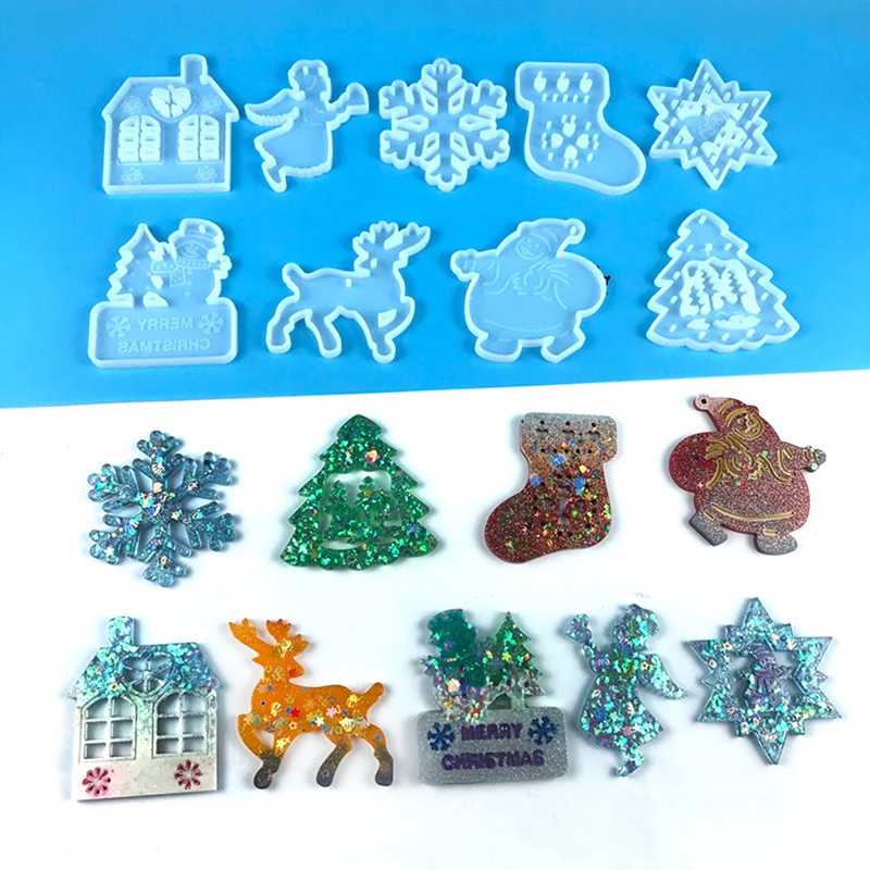 

Silicone Moulds Christmas Ball Keychain Resin Crafts Silicone Mold Epoxy Mold Candy Chocolate Jewelry Making Pendant Clay Molds