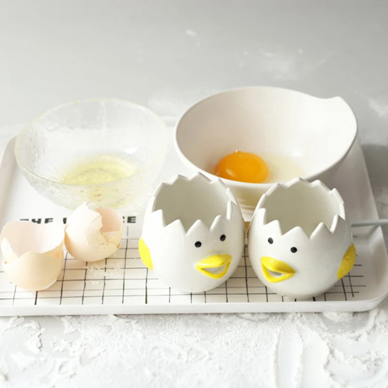 Кухонные креативные керамические разделители яичного желтка инструмент для