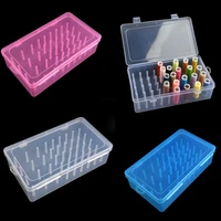 42 pieces spools bobbin carrying case container sewing thread storage box holder craft spool organizing case sewing storage